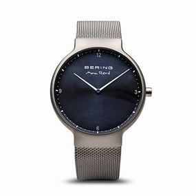 Bering Max Ren Brushed Grey Mesh Watch
