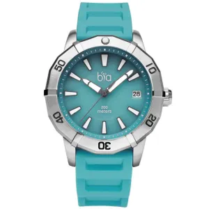 Bia Women's Watch - Rosie Rotating Bezel Tiffany Green Dial Silicone Strap | B2006