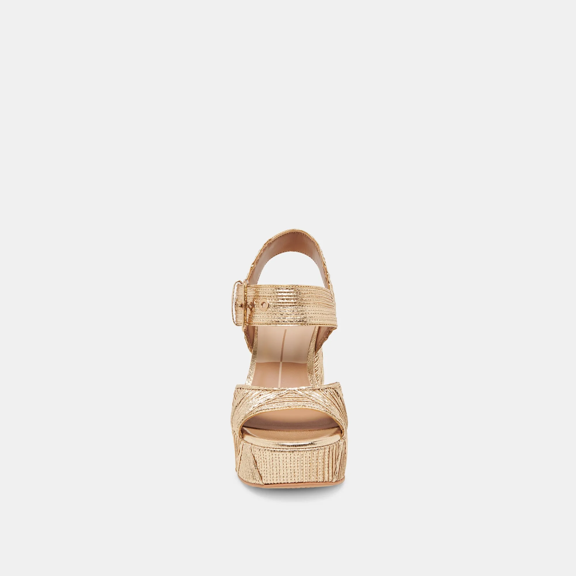 BOBBY DECO HEELS GOLD WOVEN STELLA