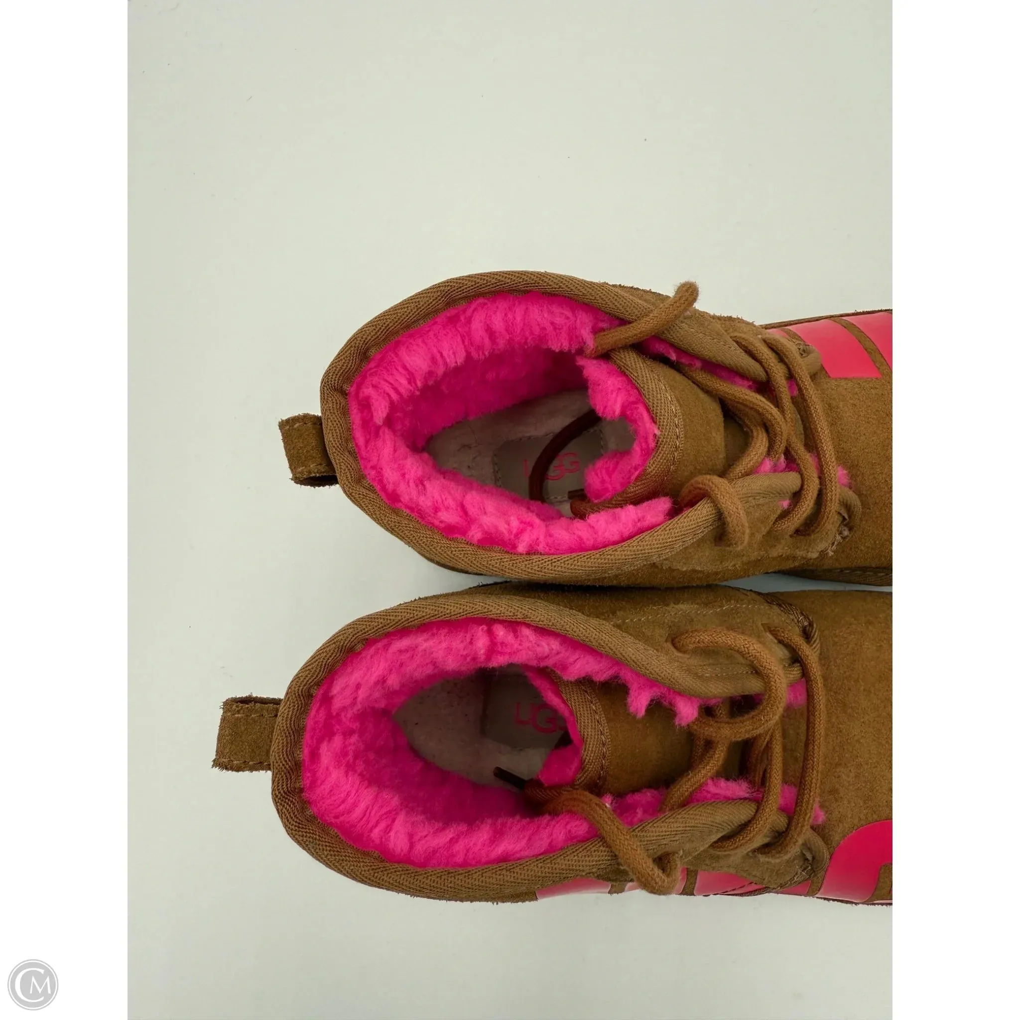 Boots Ankle Flats By Ugg In Brown, Size: 7.5