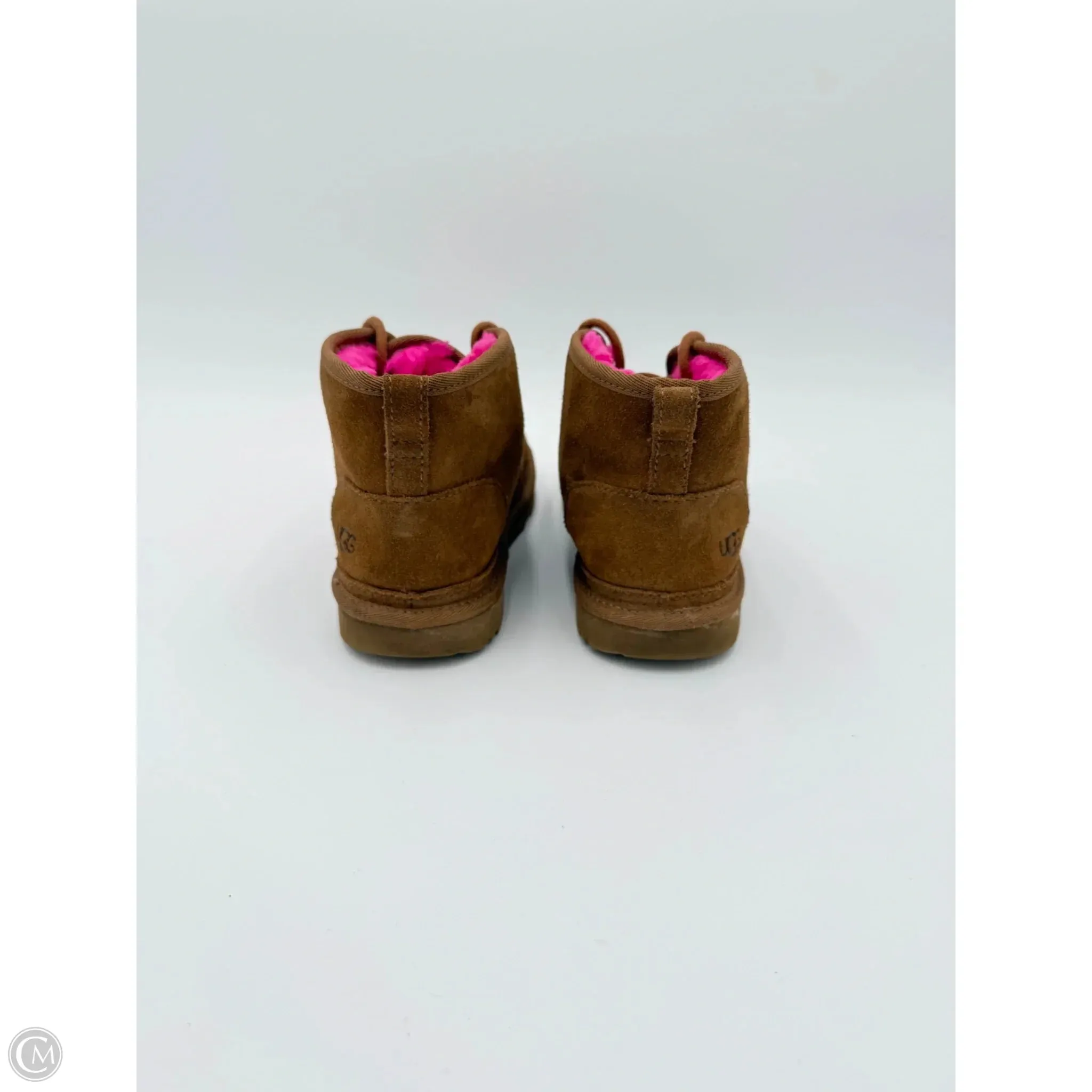 Boots Ankle Flats By Ugg In Brown, Size: 7.5
