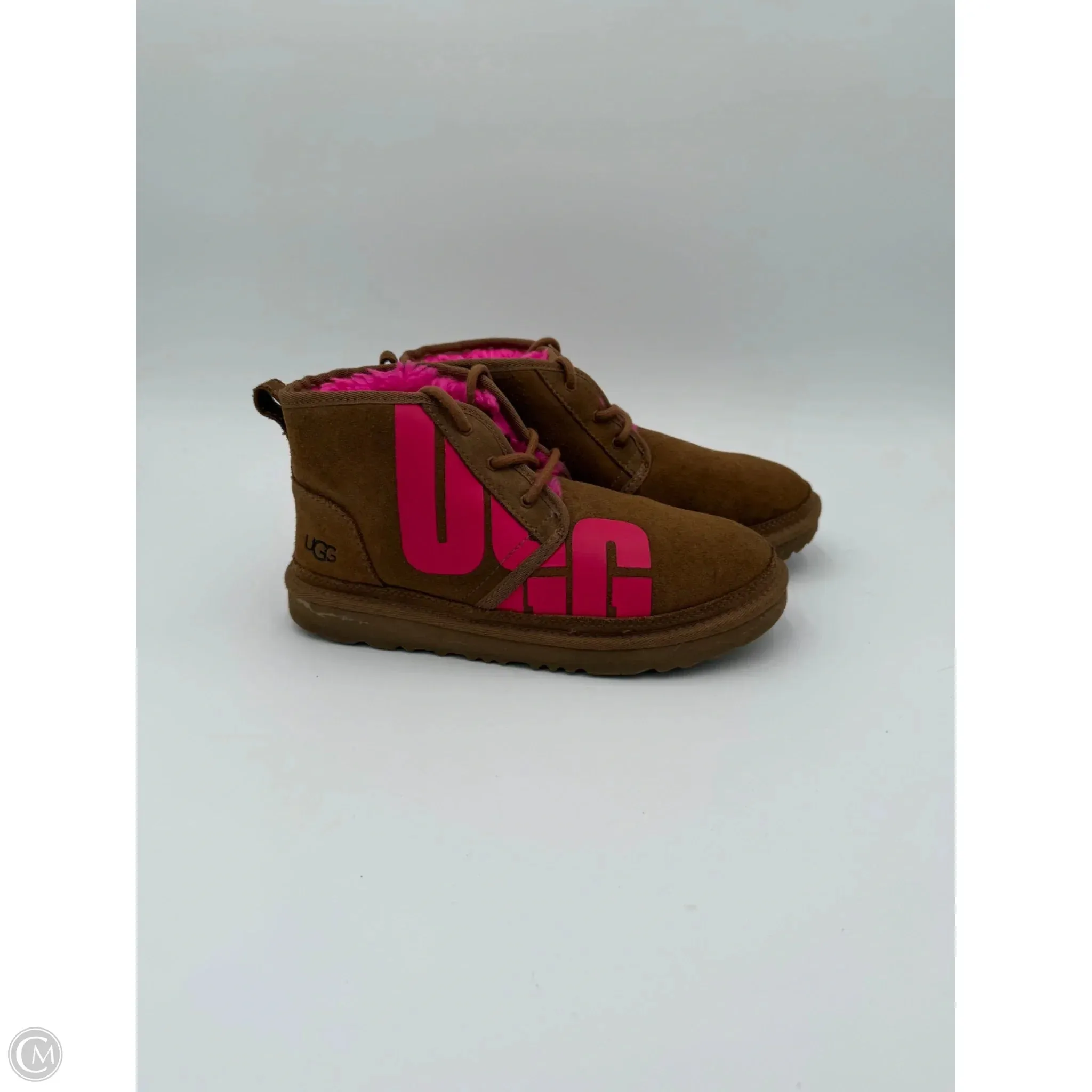 Boots Ankle Flats By Ugg In Brown, Size: 7.5