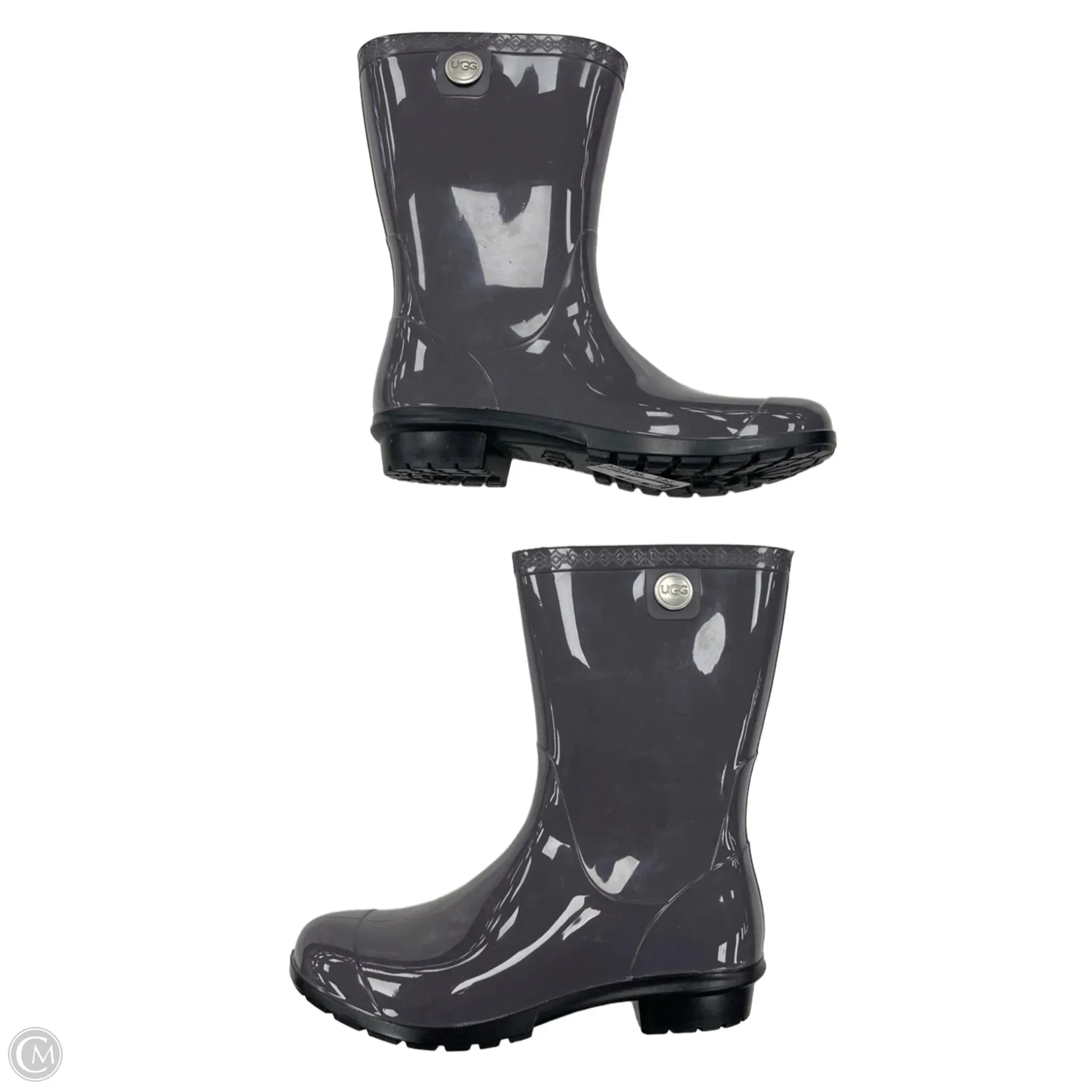 Boots Designer By Ugg In Grey, Size: 9