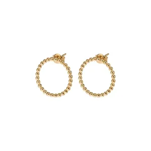 Boucles d'oreilles CLUSE Essentielle Gold Open Circle Embellished Stud CLJ51007
