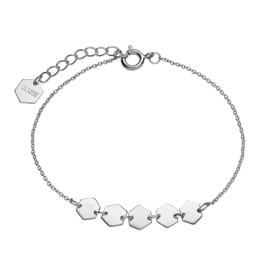 Bracelet CLUSE Essentielle Silver Hexagons Chain CLJ12007