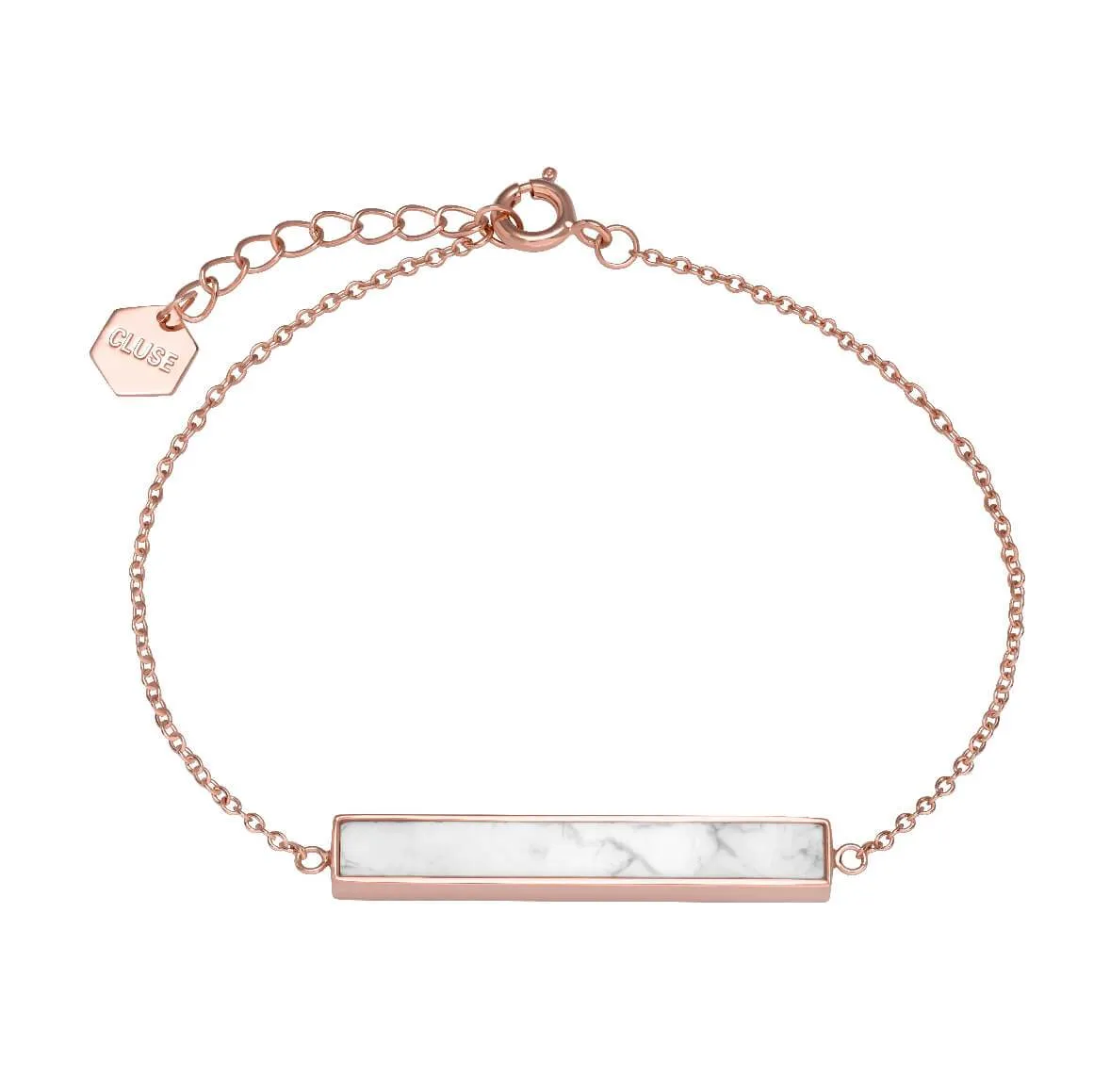 Bracelet CLUSE Idylle Rose Gold Marble Bar Chain CLJ10012