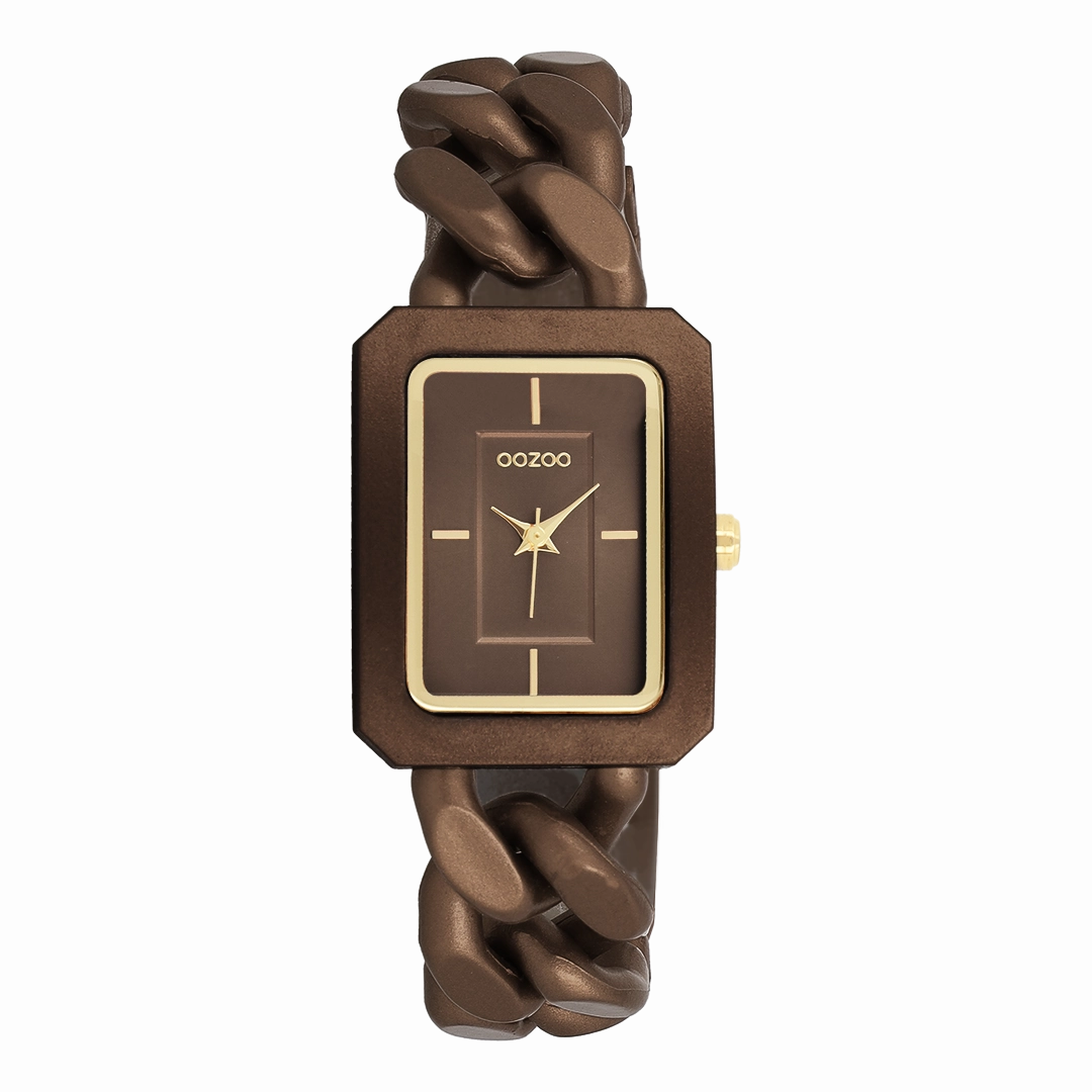 Bronze OOZOO watch with chain bracelet - C11276