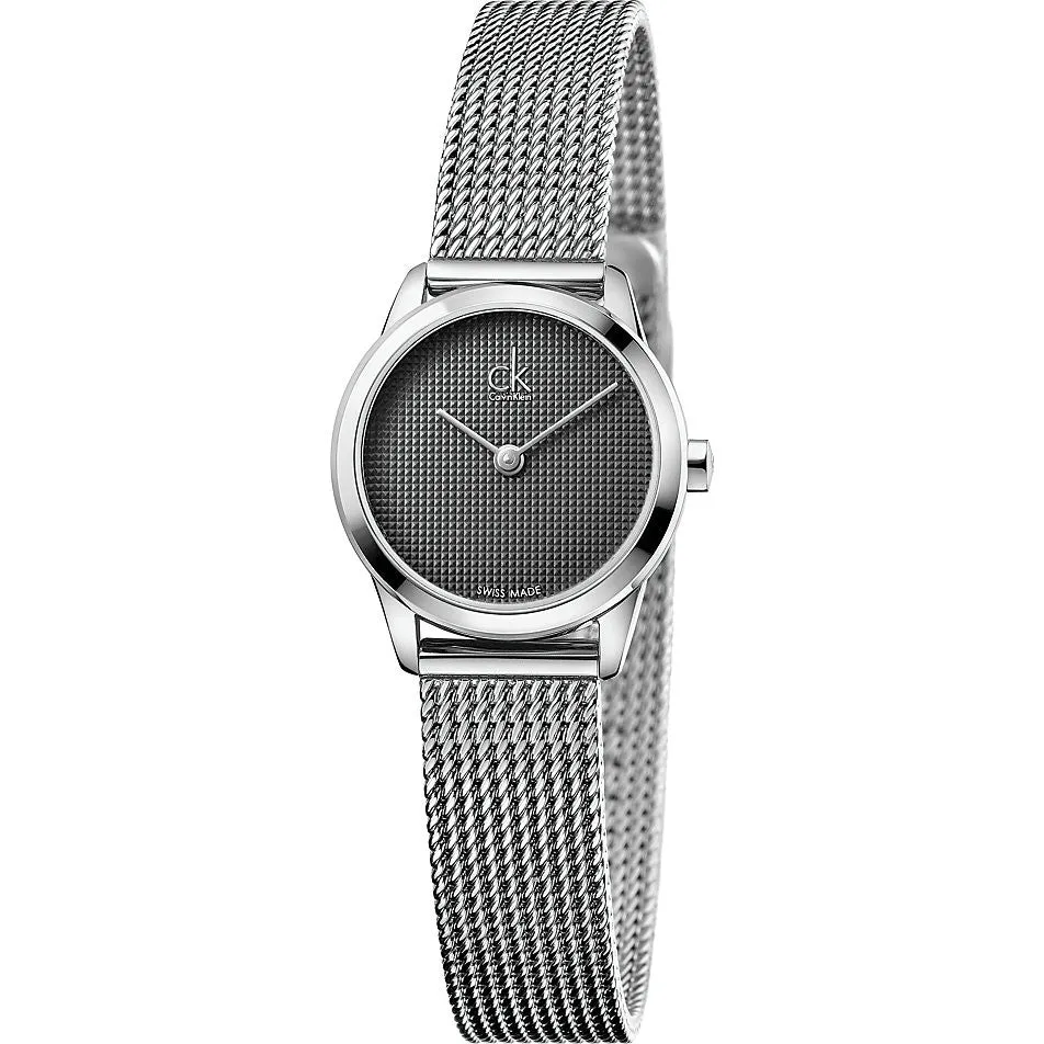 Calvin Klein - Minimal orologio donna grigio scuro, disponibile in 2 misure, small K3M2312X, medium K3M2212X
