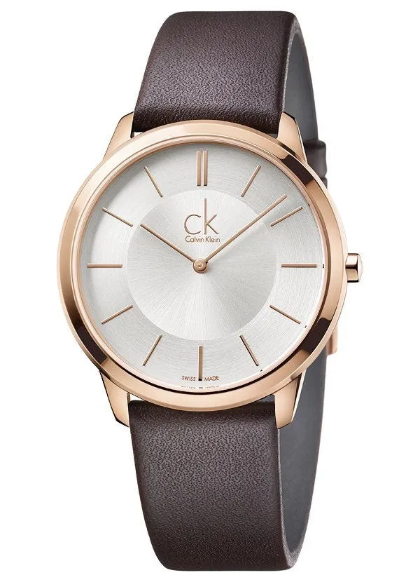 Calvin Klein - Minimal orologio uomo argento K3M216G6
