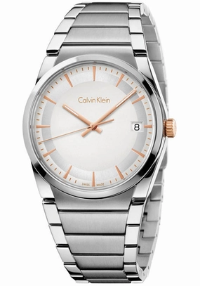 Calvin Klein - Step orologio uomo argento K6K31B46