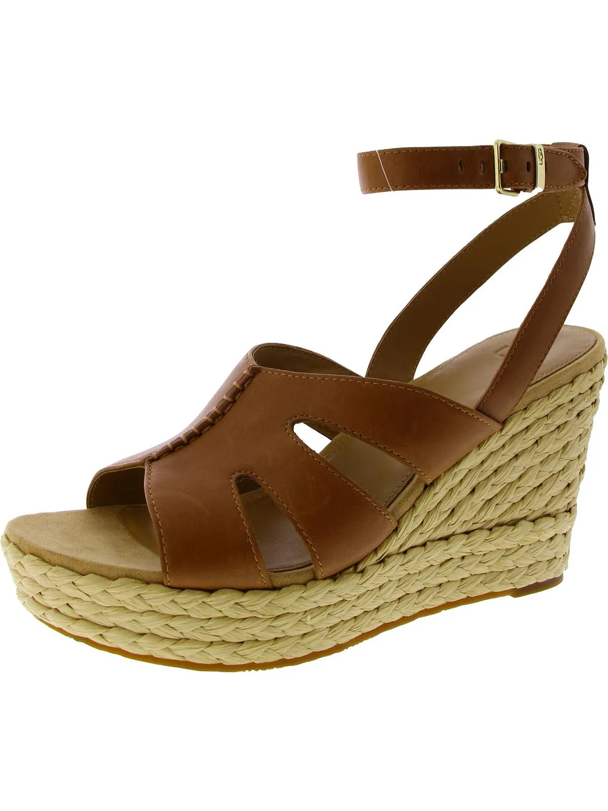 CAREENA Womens Leather Wedge Pumps