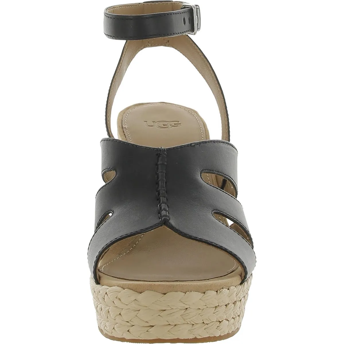 CAREENA Womens Leather Wedge Pumps