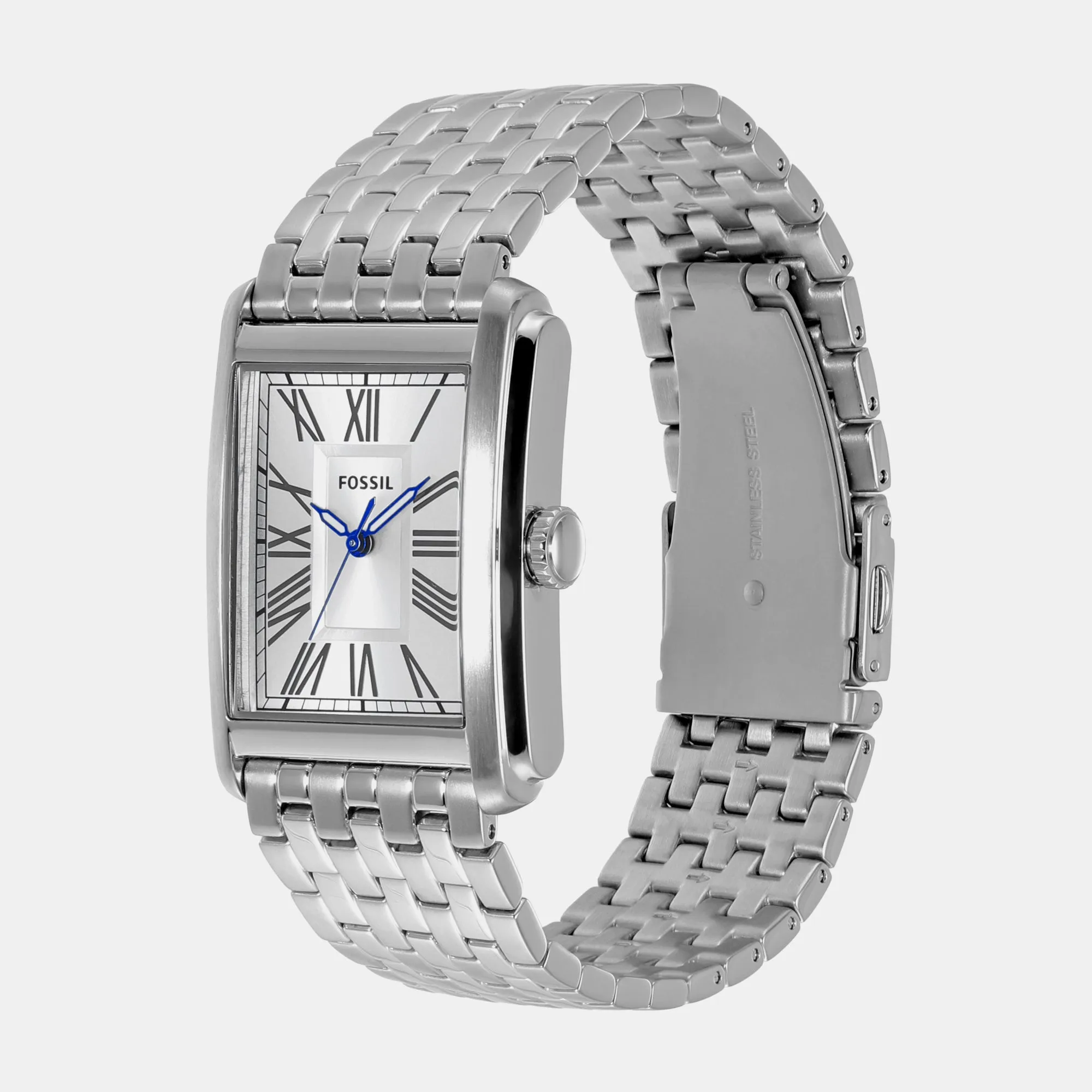 Carraway Men Quartz Silver Dial Analog Stainless Steel Watch FS6008