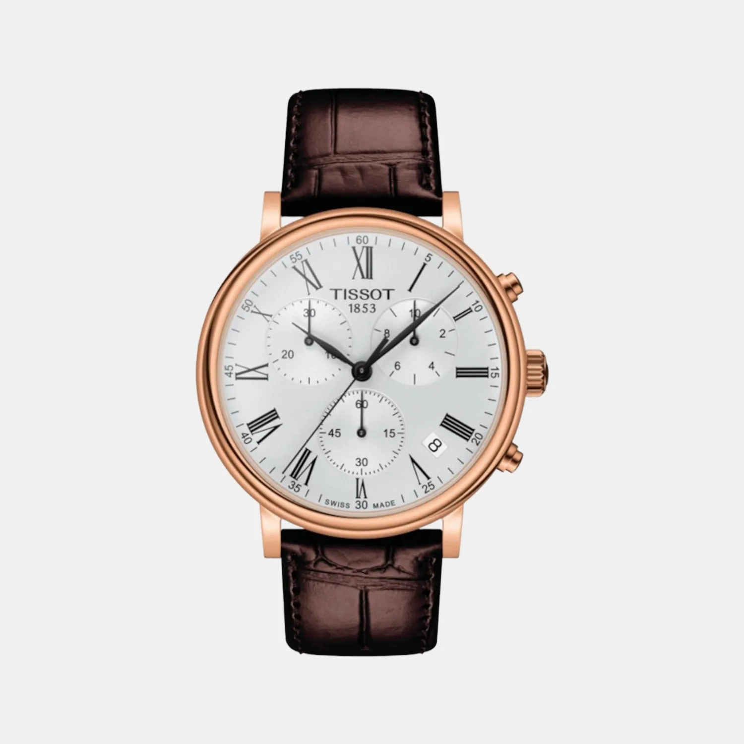 Carson Men Leather Chronograph Watch T1224173603300