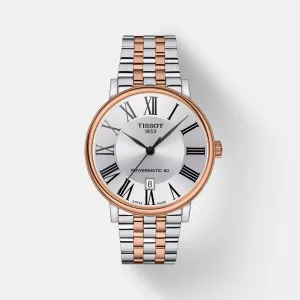 Carson Premium Men Automatic Silver Dial Analog Stainless Steel Watch T1224072203300