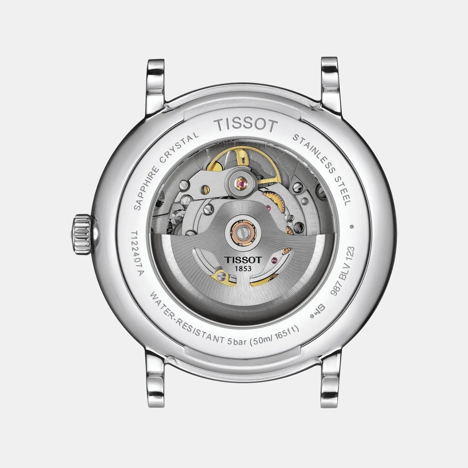 Carson Premium Men Silver Automatic Stainless Steel Watch T1224071103300