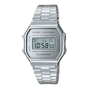 Casio A168WEM-7DF Silver Stainless Watch Unisex