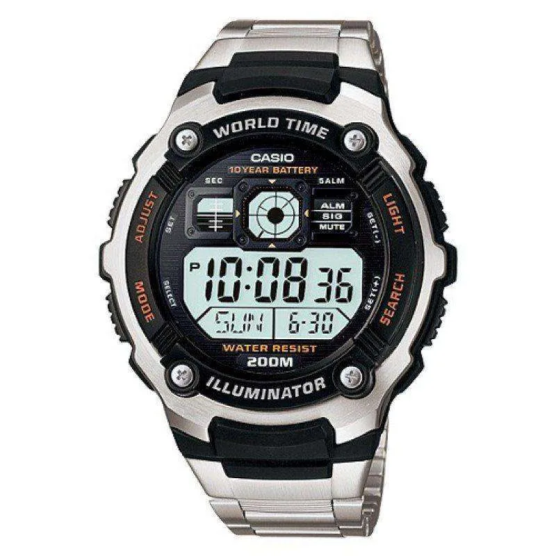 Casio AE-2000WD-1A Silver Stainless  Watch for Men
