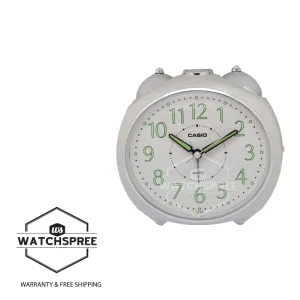 Casio Analog White Resin Table Clock TQ369-7D TQ-369-7D TQ-369-7