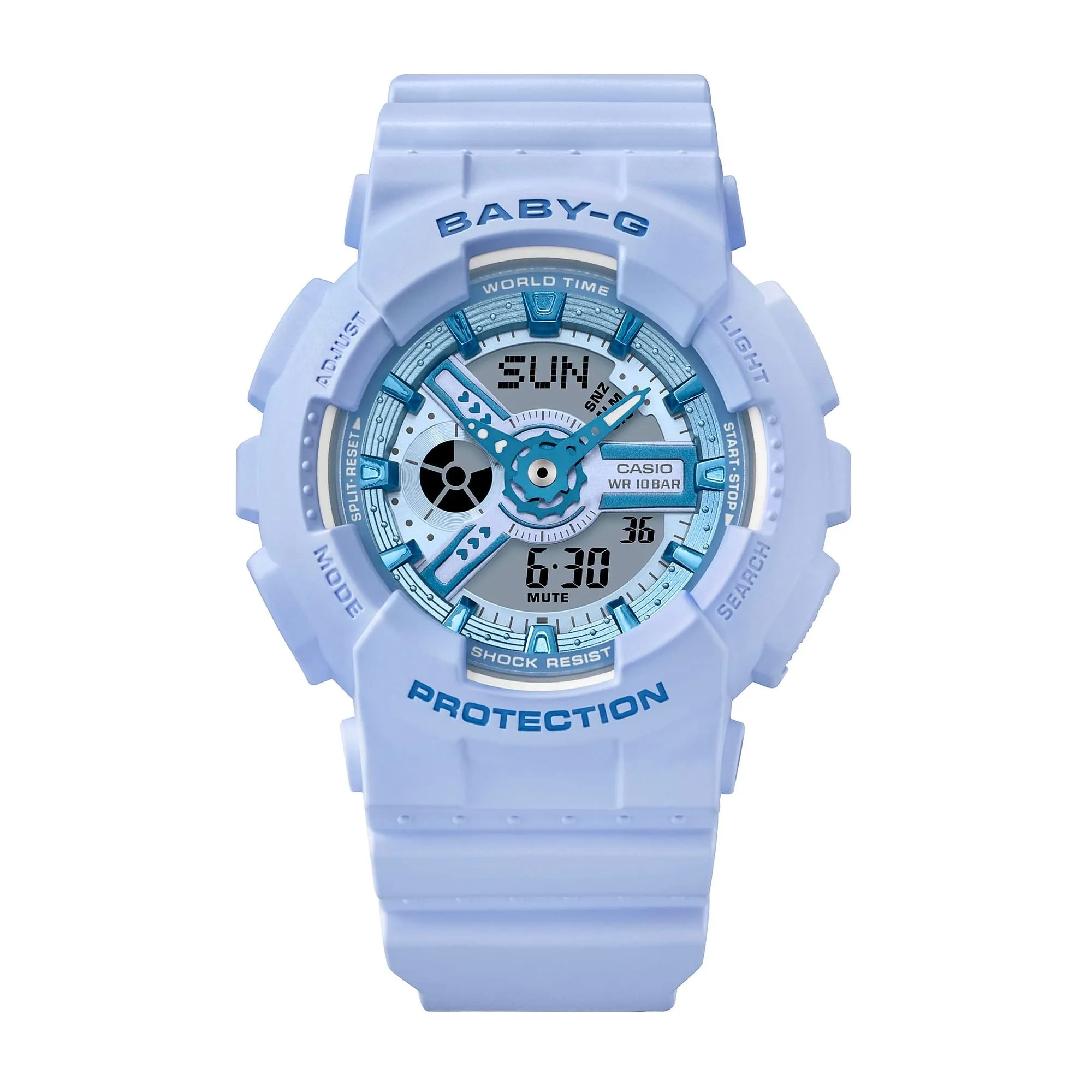 Casio Baby-G BA-110 Series Light Blue Resin Watch BA-110YK-2ADR