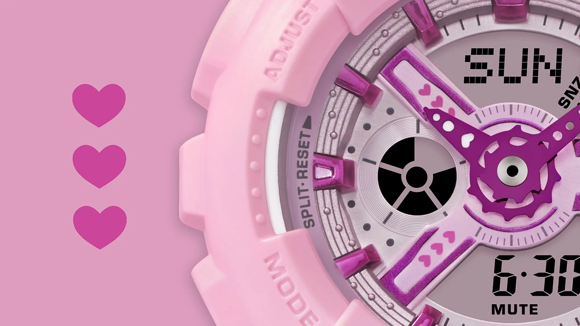 Casio Baby-G BA-110 Series Light Pink Resin Watch BA-110YK-4ADR