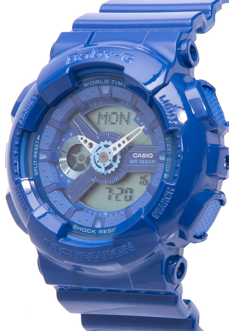 Casio Baby-g BA-110BC-2A Digital Analog Rubber Strap Watch For Women