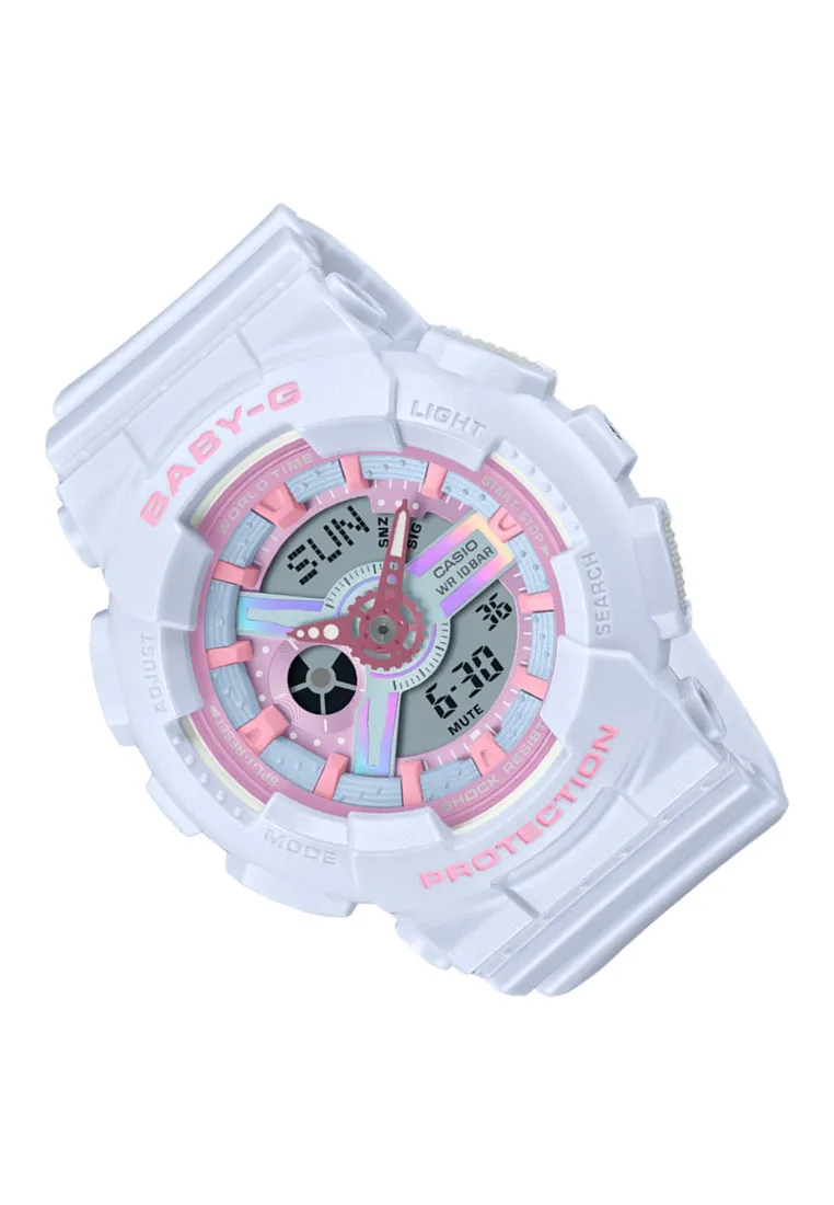 Casio Baby-g BA-110FH-2A Digital Analog Rubber Strap Watch For Women