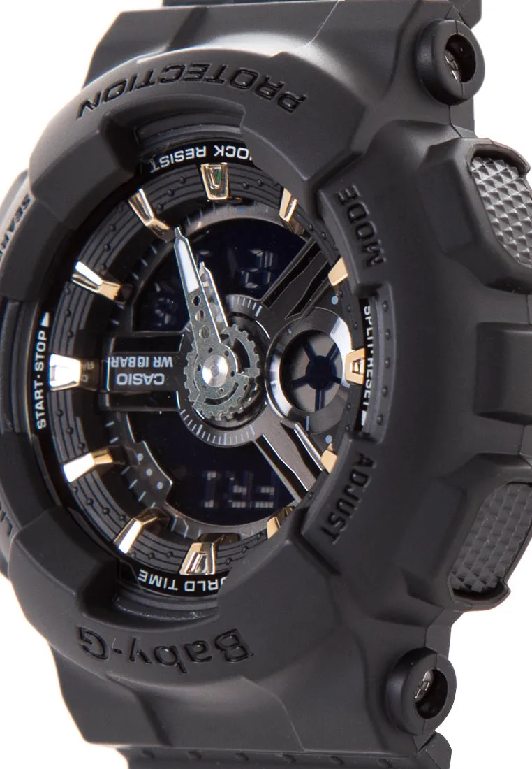 Casio Baby-g BA-110GA-1A Digital Analog Rubber Strap Watch For Women