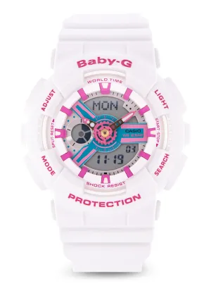 Casio Baby-g BA-110NR-8A Digital Analog Rubber Strap Watch For Women