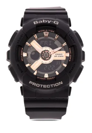 Casio Baby-g BA-110RG-1A Digital Analog Rubber Strap Watch For Women