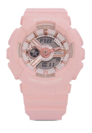 Casio Baby-g BA-110RG-4A Digital Analog Rubber Strap Watch For Women