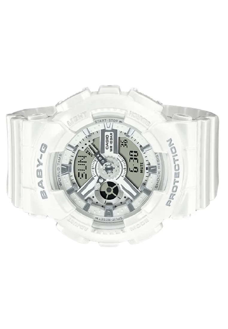 Casio Baby-g BA-110X-7A3 Digital Analog Rubber Strap Watch For Women