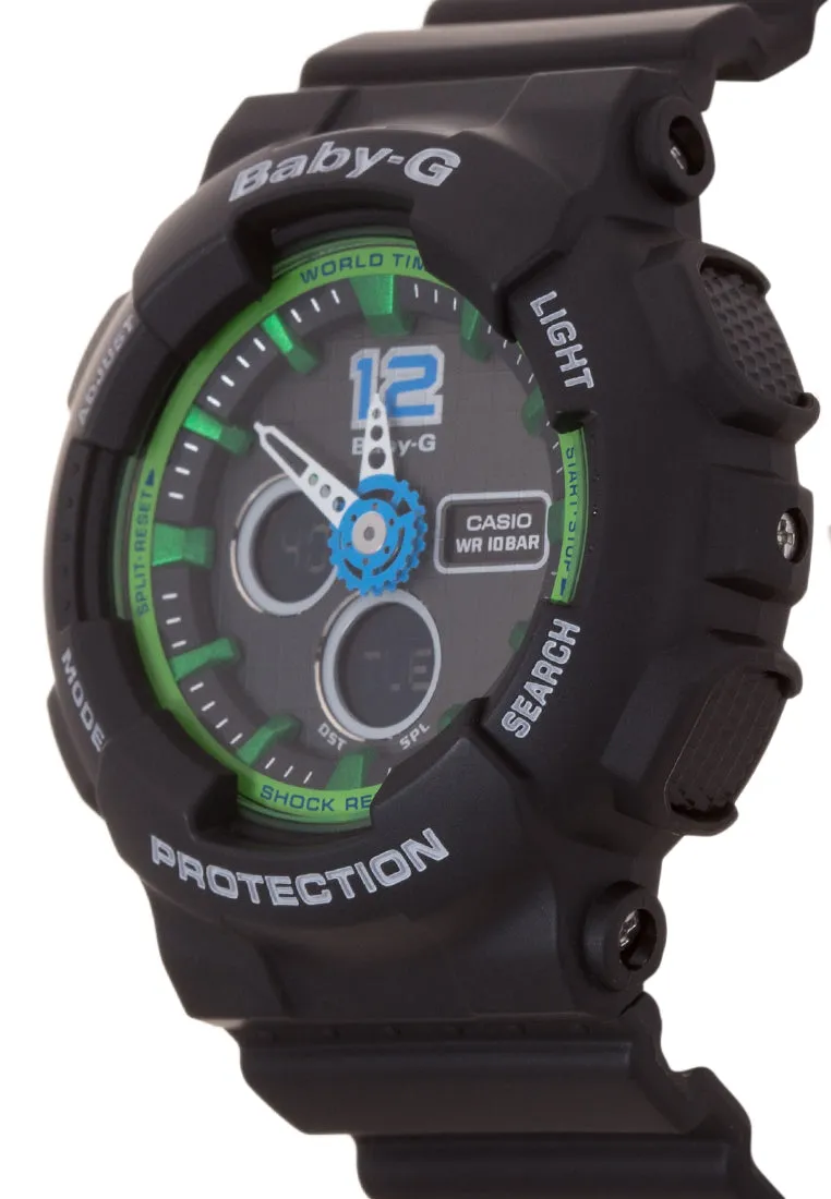 Casio Baby-g BA-120-1BDR Digital Analog Rubber Strap Watch For Women