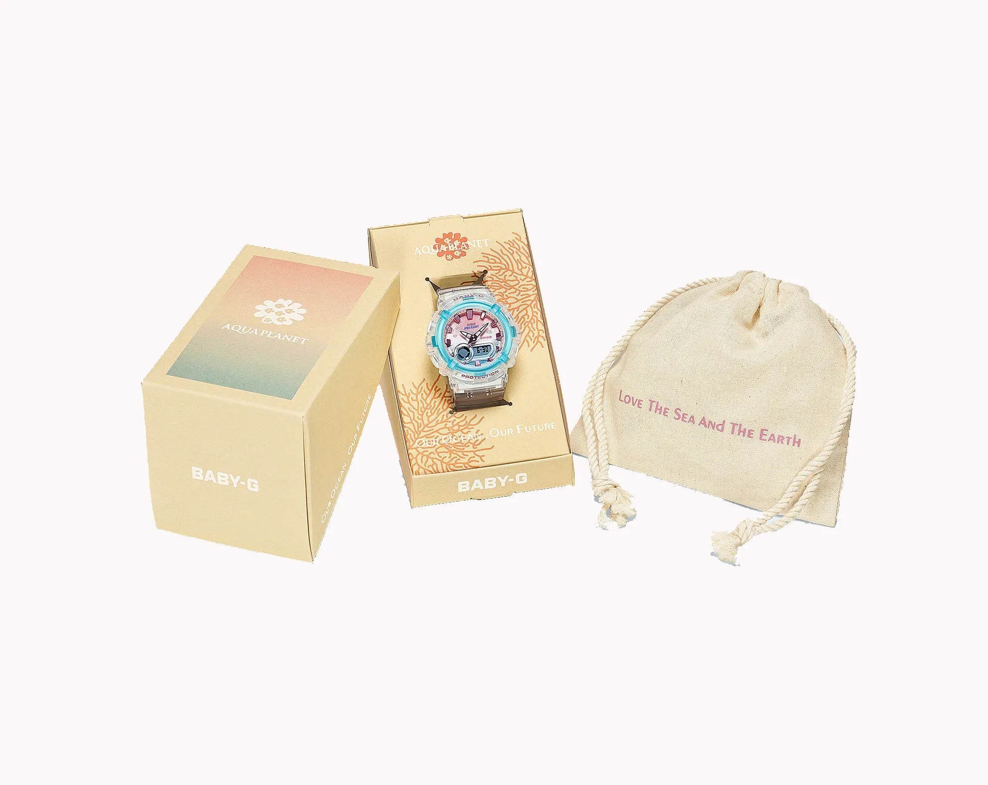 Casio Baby-g BGA-280AP-7A Digital Analog Rubber Strap Watch For Women