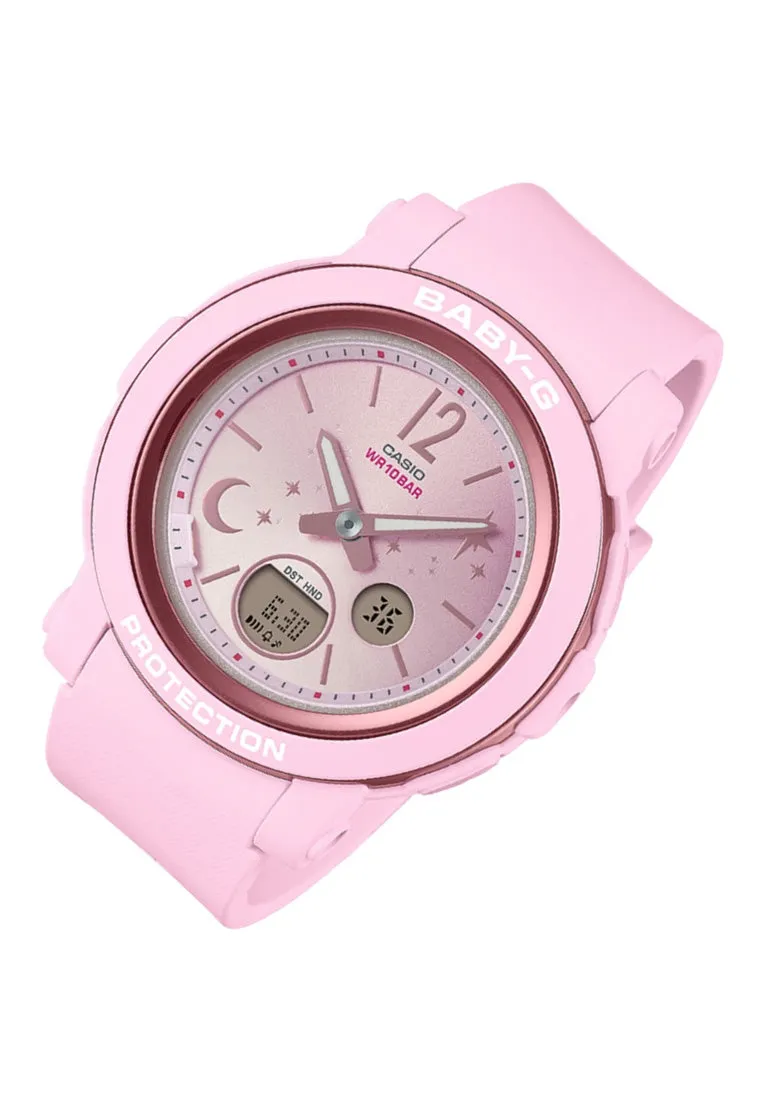 Casio Baby-G BGA-290DS-4A Digital Analog Rubber Strap Watch For Women
