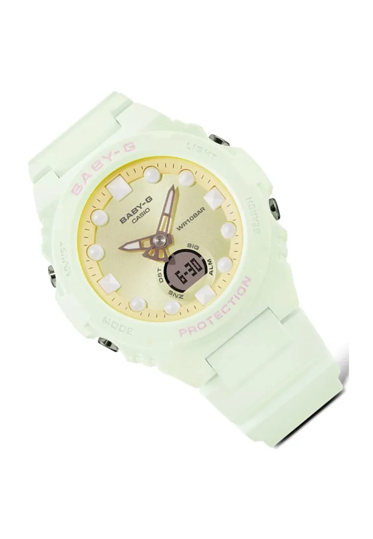 Casio Baby-g BGA-320FH-3A Digital Analog Rubber Strap Watch For Women