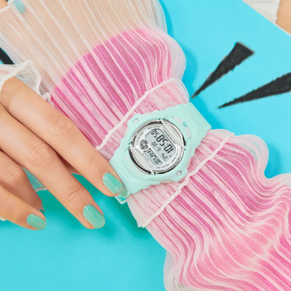 Casio Baby-G Blue Resin Strap Shock Resistant Digital Watch for Women BG-169U-3DR