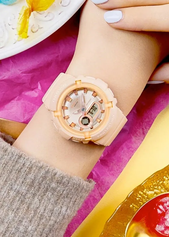 CASIO BABY-G METALLIC ACCENTS SOFT CANDY COLOURS RESIN BAND BGA280SW-4A