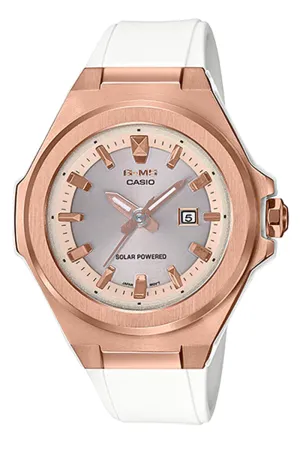 Casio Baby-g MSG-S500G-7A2 Solar Analog Rubber Strap Watch For Women