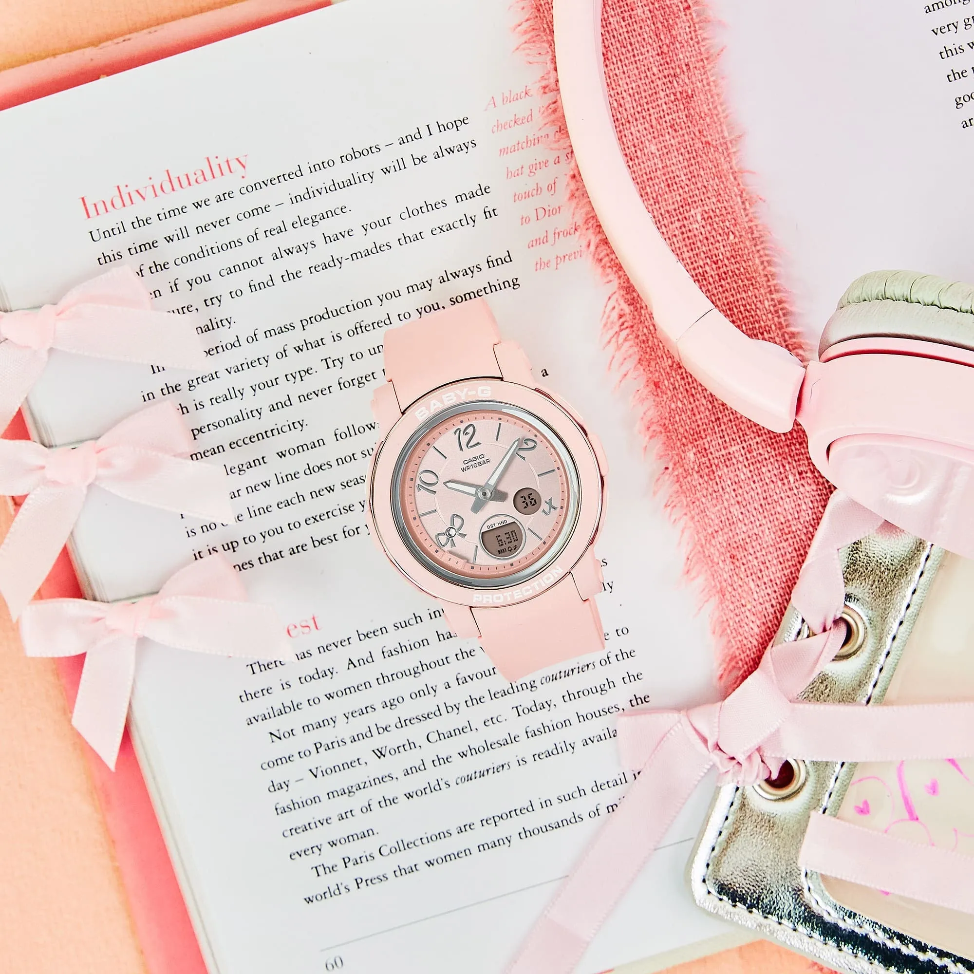 Casio Baby-G Pink Resin Strap Women Watch BGA-290RA-4ADR