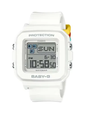 Casio BABY-G PLUS Pixel Art White Digital Womens Watch w/ 9 Loops BGD10L-7