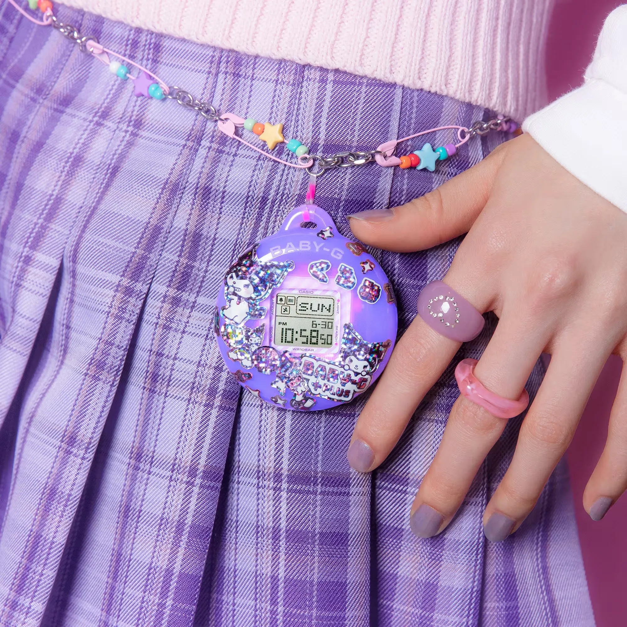 Casio BABY-G PLUS x KUROMI Collab Digital Limited Edition Womens Watch BGD10KKM-1
