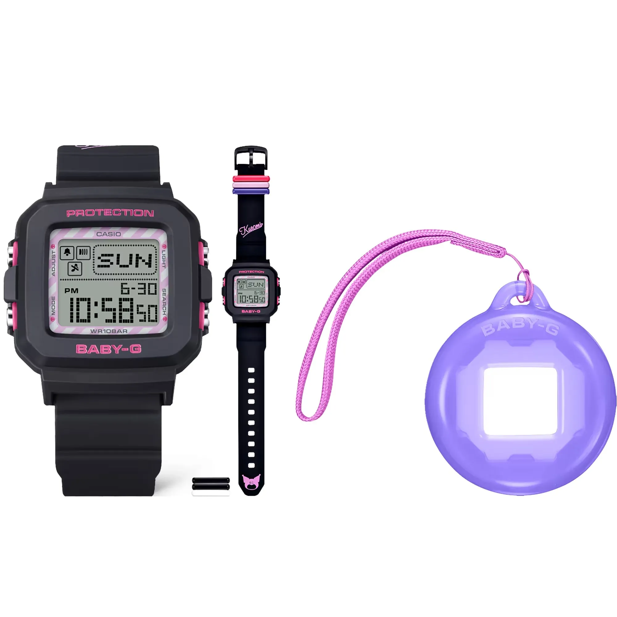 Casio BABY-G PLUS x KUROMI Collab Digital Limited Edition Womens Watch BGD10KKM-1