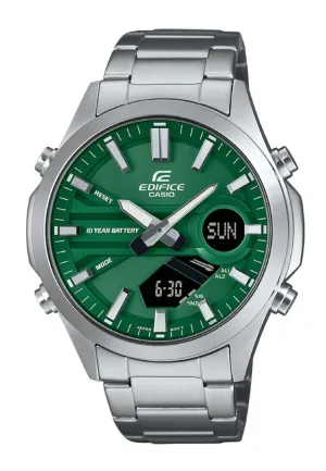 Casio Edifice EFV-C120D-3A Digital Analog Stainless Steel Strap Watch for Men