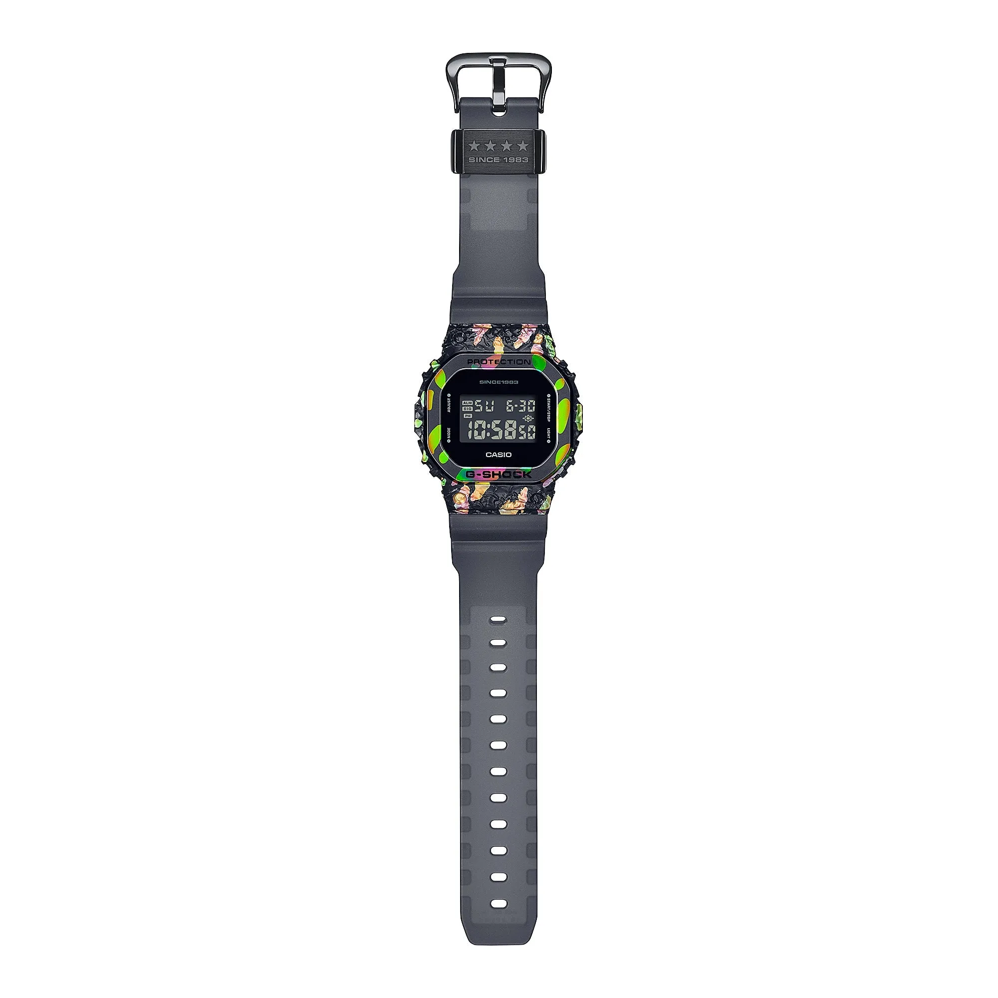 Casio G-Shock 40th Anniversary Adventurer's Stone Limited Edition Grey Translucent Resin Band Watch GM5640GEM-1D GM-5640GEM-1D GM-5640GEM-1