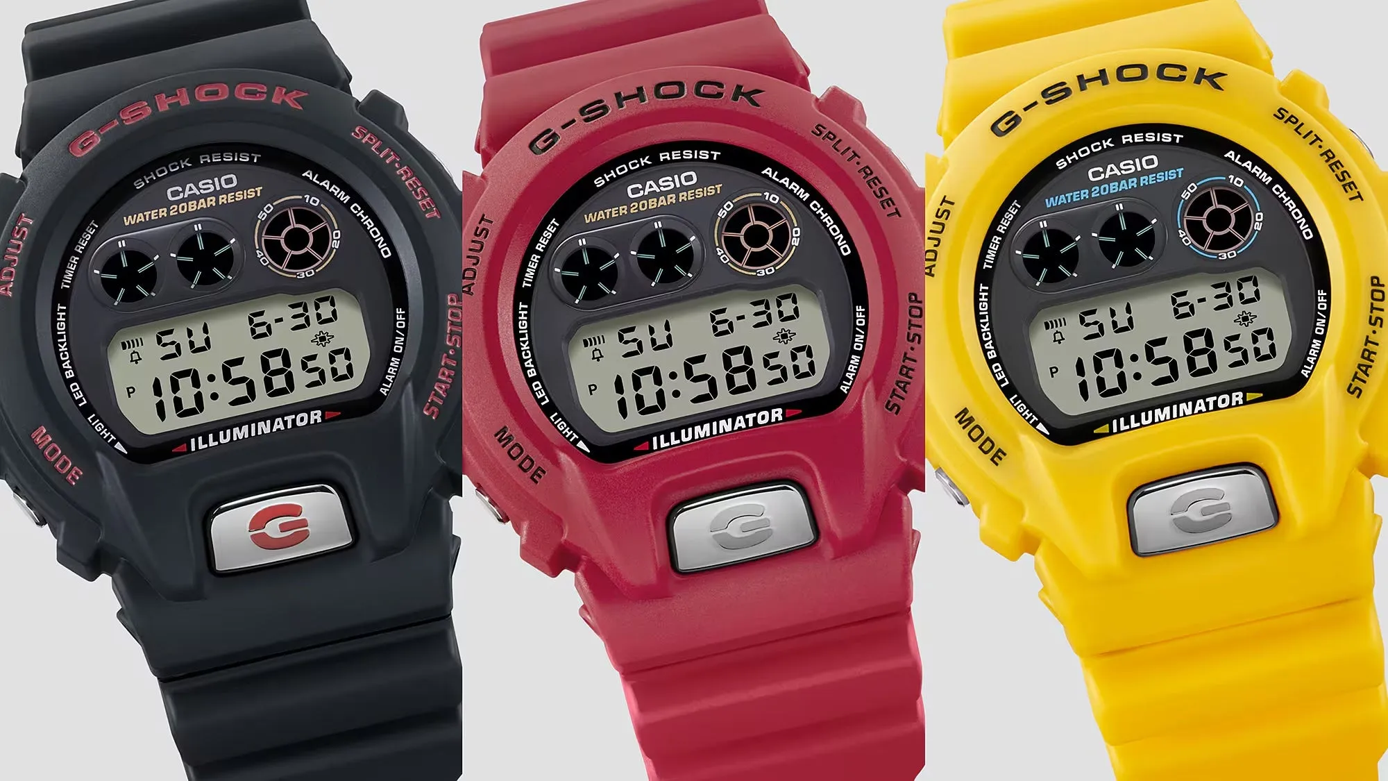 Casio G-Shock 6900 LINE 30TH ANNIVERSARY Red Digital Mens Watch DW6900TR-4