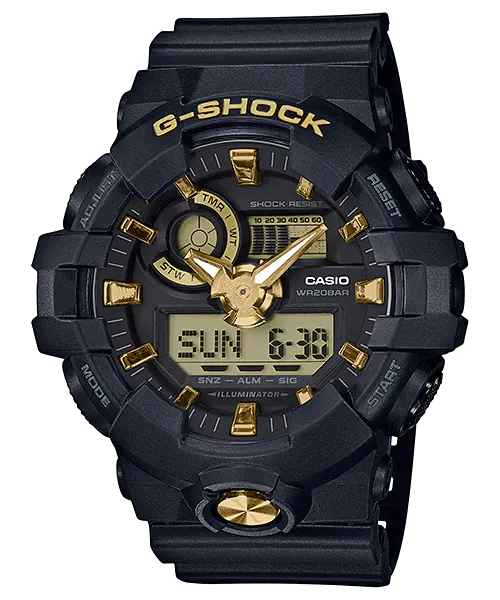 Casio G-Shock Analog Digital 200M Super Illuminator Sport Watch Ga-710B-1A9