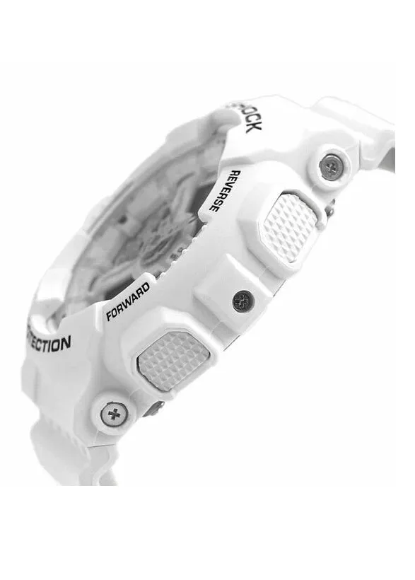 CASIO G-SHOCK ANALOGUE / DIGITAL WHITE RESIN BAND GA110MW-7A