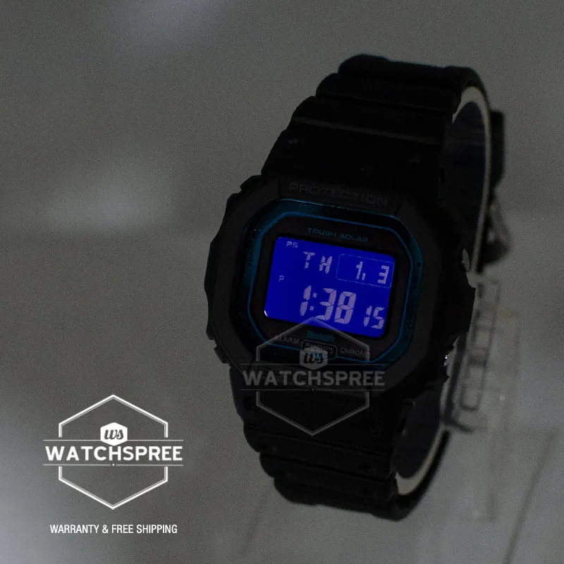 Casio G-Shock Bluetooth Multi Band 6 Tough Solar Black Resin Watch GWB5600-2D GW-B5600-2D GW-B5600-2