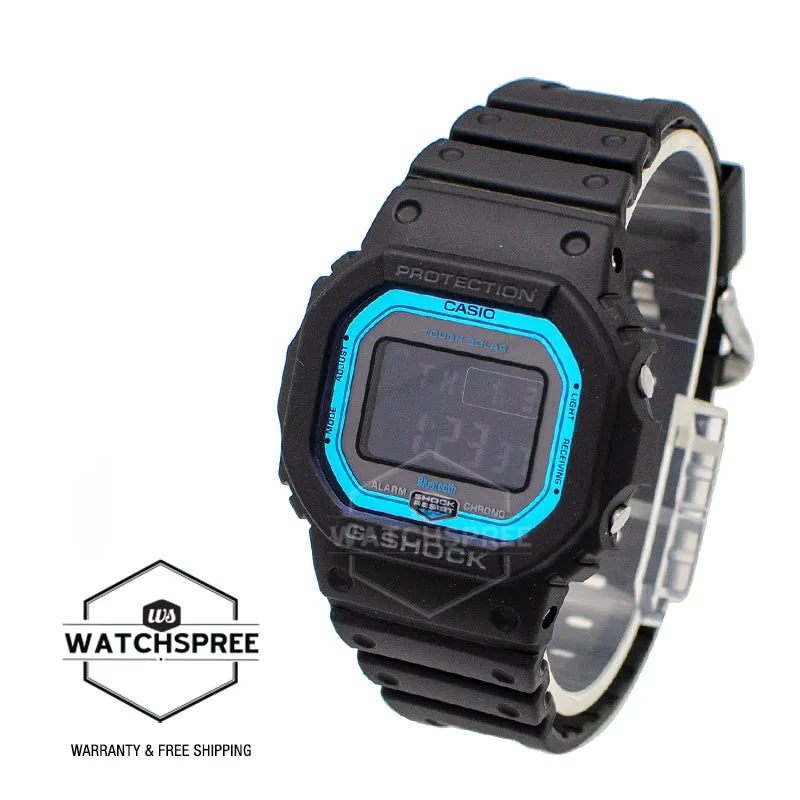 Casio G-Shock Bluetooth Multi Band 6 Tough Solar Black Resin Watch GWB5600-2D GW-B5600-2D GW-B5600-2